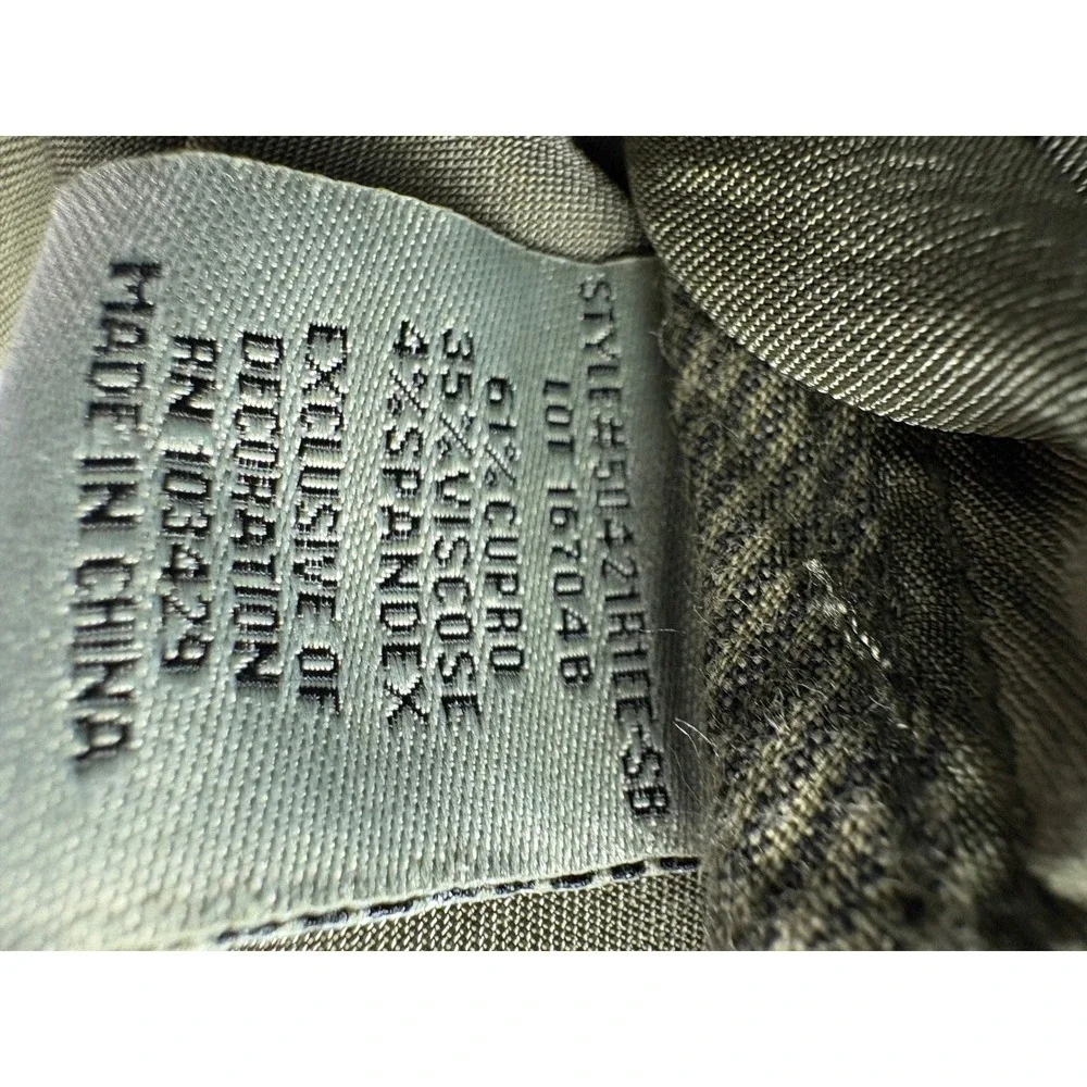 Anthropology Marrakech Women Olive Hooded Utility Bomber Jacket Full Zip Size M